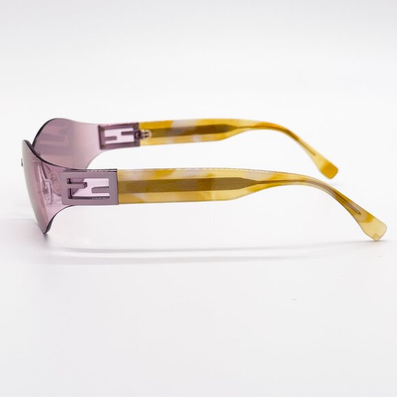 NEW FENDI FE40159U 74Z SUNGLASSES WOMEN OVAL PINK GOLD - Picture 6 of 9